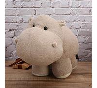 Acouto Simulación Animal Elefante Hipopótamo Juguete de Peluche con Forma para Niños Regalos Decoración Hipopótamo Beige 40 X 25 Cm Apariencia Animal Sensaciones de Material Agradable Hecho Que