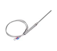 Acouto Sonda Termopar Tipo K Sensor de Temperatura Detector Calibre Acero Inoxidable 304 Rosca M8 Superficie de 2 Metros de Varios Tipos MEDICIÓN 0 400 ℃ Puede Medir K (acero inoxidable 304)