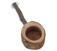 Acouto Soporte de Madera Palo Tazón de Comida Soporte de Madera Seguro Tazón de Comida Combinación para Loros No Tóxico Puede It It de Palo de de para Loros de CombinaciónPájaros