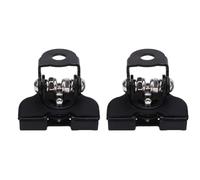 Acouto Soporte de Montaje de Barra de Luz LED, Estructura Totalmente Metálica con Ajuste Vertical de 180° y Horizontal de 60°, para Automóviles, SUV, Camiones, Vehículos Todo Terreno, (BLACK)