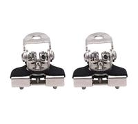 Acouto Soporte de Montaje de Barra de Luz LED, Estructura Totalmente Metálica con Ajuste Vertical de 180° y Horizontal de 60°, para Automóviles, SUV, Camiones, Vehículos Todo Terreno, (SILVER)