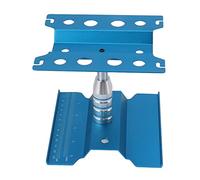 Acouto Soporte de Trabajo para Coche RC, Herramientas de Mantenimiento de Aleación de Aluminio, Altura Ajustable para Fácil Acceso, Compatible con Traxxas y Otros (Blue)