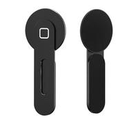 Acouto Soporte Magnético para Teléfono Portátil para Teléfono Serie 12/13, Soporte Fuerte Compatible, Lateral de Aleación de Aluminio, Organizador de Espacio de Trabajo de (Black)