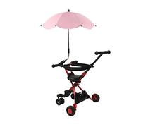 Acouto Stroller Paraguas de 360 grados Carroller Portátil S Sombra S THUDE NEGRO PARASOL PARASOL CHRECHE SHARAS UNA AUTOMÁTICA QUE I (Rosado)