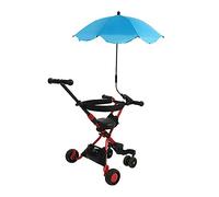 Acouto Stroller Paraguas de 360 grados Carroller Portátil S Sombra S THUDE NEGRO PARASOL PARASOL CHRECHE SHARAS UNA AUTOMÁTICA QUE I (cielo azul)