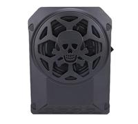 Acouto Subwoofer Activo para Automóvil de 10 Pulgadas, Potencia Máxima de 800 W con Luz LED Colorida Controlada por Aplicación, Carcasa de Aleación de Aluminio Fundido para