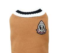 Acouto Suéter de Punto para Mascotas Estilo Escolar Cuello en V Suave Transpirable Versátil Chaleco de Punto para Perros Ropa Rojo Vino L para Cálido y Transpirable Suéter para Perros Tejido de (L)