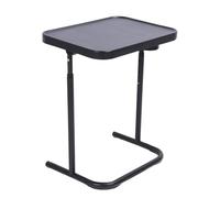 Acouto Table d'appoint de canapé Mesa Auxiliar Plegable para sofá para Computadora Portátil, Aleación de Hierro Ajustable con Portavasos, Uso en sofá, Mesita de Noche o Sillón