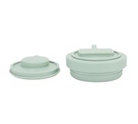 Acouto Tapa de Taza de Silicona de 40 Onzas, Cubierta a Prueba de Fugas con Embudo de café y Pastillero para Vaso