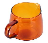 Acouto Taza de café de 300 Ml, Taza para Compartir de Vidrio de Borosilicato Alto, Accesorios para café, Bebidas Azules para Compartir, Amigos Adecuados, lo Beben con y té, de de Vidrio (ámbar)