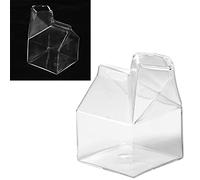 Acouto Taza de Cristal de Leche de café Transparente con Forma de Casa Linda, Taza de Vertedor de Leche de 250 Ml de Capacidad para café, Cartón de Vidrio de TeTaza de LecheVertedor de LecheTaza de