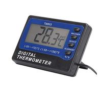 Acouto TM803 Medidor de Temperatura Digital con Función de Alarma para el Refrigerador del Acuario Aquariums Industries. Peso en Estructura Rápida Compacta y para Cable