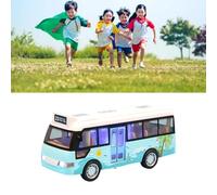 Acouto Toy de Juguete de Autobús de Autobús Sano y Ligero Toy de Simulación Resiliente Modelo de Autos Juguete con Puertas Abiertas Toybus Toybus Titides Timodel de de la Ciudad Autos Timbos y (Blue)