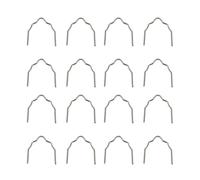 Acouto Universal 100 Unids/set Grapas Planas Precortadas de 0,6 Mm-0,8 Mm de Onda Caliente para Reparación de Grapadoras de Plástico Herramienta de Reparación de Soldador 4 Disponibles, Fáciles de (V)