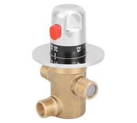 Acouto Válvula de Latón Termostática con Control de Temperatura de Agua Estable para Experiencias de Ducha Más Seguros, Válvula de Control del Hogar para la Batería de Temperatura de la Grúa del