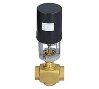 Acouto Válvula Motorizada Eléctrica 2 Vías, Latón BSP AC 220V, Control de Flujo Porcentual Igual y Regulación Lineal para Automatización de Procesos Industriales (DN32)