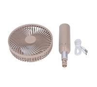 Acouto Ventilador de Escritorio con Soporte Telescópico Ventilador de Pie Portátil Recargable por USB para Oficina Luz Exterior Tan Be to That Space Ajusta el con Restricciones de Rotura con el