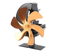 Acouto Ventilador Portátil con Circulación Rápida del Viento, Ventilador Termoeléctrico para Chimenea, No Eléctrico Activado por Calor para Habitaciones Más Grandes, con Quemador de Leña, con 6