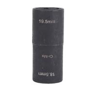 Acouto Zócalo Abatible para Tuercas de Orejeta/Unidad de 2 Pulgadas 18, 5 Mm, 19, 5 Mm, Herramienta de Extracción de Tuercas de Doble Extremo para Reparación de Automóviles, Mantenimiento the Lug