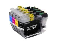 AcqjEYdoX Cartucho de Tinta Compatible con HINICOLE 422 XL LC422 LC422XL MFC-J5340DW J5345DW J5740DW(1Set)