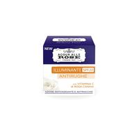 Acqua alle Rose, Crema Facial Iluminante Antiarrugas con Vitamina C de Rosa Mosqueta y Vitamina C Micelar, Antiarrugas, Antioxidante, Iluminante, SPF20, Piel Elástica y Radiosa - 50 ml