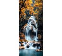 Acqua Di Montagna Dipingere con i Numeri Adulti, Misura XXL 25x75cm,Vista Paint by Numbers Kit Principianti Con 3 Penne, Kit Fai Da Te, Hobby Creativi Adulti Regalo Decorazioni, (Senza Cornice) P0M382