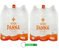 Acqua Panna Still Natural - Agua mineral (12 x 1,5 L, agua natural, mineral y llavero Beni Culinari gratuito)
