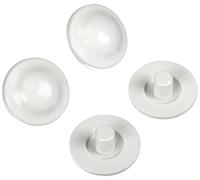 ACQUASTILLA 113072 Protectores para Asientos de Inodoro, Blanco, Set de 4 Piezas