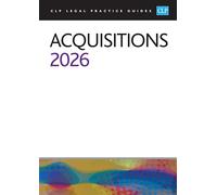 Acquisitions 2026: Legal Practice Course Guides (LPC)