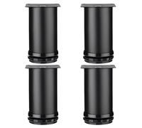 ACRaBoss 4 Patas de Acero Inoxidable para Muebles, Patas de Mesa en Y Negro, Altura Ajustable: 0-15 Mm, Ideales para Sofás, Mesas de Centro, Armarios, Camas, Escritorios Y Otros Muebles./Black/15Cm(5.