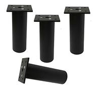 ACRaBoss 4 Patas para Muebles, Patas de Mesa de Metal, Patas Redondas para Gabinete, Patas para Sofá, Patas para Gabinete, Mesas de Centro, Pies de Soporte de Altura Ajustable, Aleación de Aluminio, p