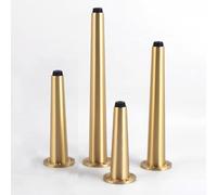ACRaBoss Juego de 4 Patas de Latón Ajustables para Muebles, Patas Cónicas de Metal para Mesa de Centro, Armario de Baño, Mueble de Tv, Mesita de Noche./14Cm(5.5In)
