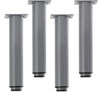 ACRaBoss Juego de 4 Patas de Metal Ajustables para Muebles, Patas de Repuesto para Sofá, Mesa, Armario, con Tornillos, Altura Ajustable, Patas de Soporte para Cama, Mesa de Centro, Sillón./Grey/150Mm