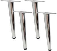 ACRaBoss Juego de 4 Patas de Repuesto para Muebles de Metal con Tornillos para Proyectos de Bricolaje. Patas Cónicas Inclinadas para Sofá./30Cm/11.8In