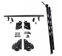 ACRaBoss Kit de Rieles Deslizantes Negros para Escalera, Herrajes para Escalera de Biblioteca con Ruedas, Riel de Acero Al Carbono de Tubo Redondo de 100-732 Cm, Escalera Móvil Suave Y Silenciosa./13F