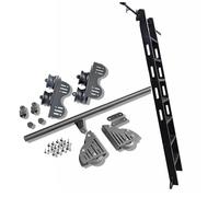 ACRaBoss Kit de Rieles para Escaleras Rodantes, Kit de Rieles para Escaleras de Biblioteca, Rieles Telescópicos Deslizantes, Rieles Redondos Y Accesorios de Extensión, Rieles Móviles para Escaleras de