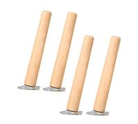 ACRaBoss Patas de Maderaiza para Muebles, Patas Redondas Biseladas para Muebles, Patas de Soporte para Muebles, Patas de Repuesto para Mesas, Patas para Gabinetes, Patas para Sofás, Mesas de Comedor,