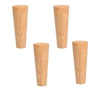 ACRaBoss Patas de Mesa de Madera, 4 Piezas de Patas Cónicas de Repuesto de Maderaiza para Muebles, Patas con Placas de Montaje Y Tornillos, para Sofás Cama Y Armarios./70Cm/27.6In
