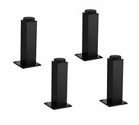 ACRaBoss Patas de Metal Ajustables para Muebles, Juego de 4 Patas para Armario, Patas de Apoyo, Patas de Repuesto, Patas de Aleación de Aluminio para Muebles, Patas de Mesa, Altura Ajustable de 5 Mm,