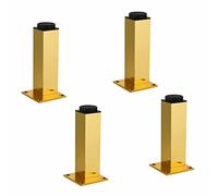 ACRaBoss Patas de Metal Ajustables para Muebles, Juego de 4 Patas para Armario, Patas de Apoyo, Patas de Repuesto, Patas de Aleación de Aluminio para Muebles, Patas de Mesa, Altura Ajustable de 5 Mm,