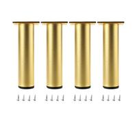 ACRaBoss Patas de Metal Ajustables para Muebles, Patas de Repuesto para Mesa, Patas de Sofá Modernas, Patas de Gabinete, Patas de Escritorio, Patas de Mesa de Centro, Color Negro, Dorado Y Plateado, 4