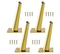 ACRaBoss Patas de Metal para Muebles, Patas Ajustables para Mesa, Patas para Gabinete, Patas para Mesa de Centro, Patas para Sofá, Patas para Escritorio, Negro/Dorado/Plateado, Patas de Repuesto para