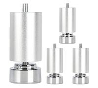 ACRaBoss Patas para Muebles, 4 Piezas de 10, 15, 20, 25, 30, 35 Y 40 Cm, Patas de Mesa de Metal, Patas Ajustables para Muebles, Patas de Repuesto para Sofá, Escritorio, Armario O Café./Sier/10Cm(3.9In