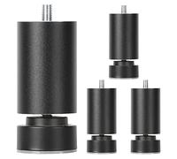 ACRaBoss Patas para Muebles, 4 Piezas de 10, 15, 20, 25, 30, 35 Y 40 Cm, Patas de Mesa de Metal, Patas Ajustables para Muebles, Patas de Repuesto para Sofá, Escritorio, Armario O Café./Black/12Cm(4.7I