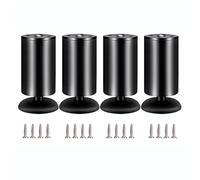 ACRaBoss Patas para Muebles, 4 Piezas, Patas de Repuesto de Metal para Mesa, Patas Ajustables para Muebles, Patas de Acero Inoxidable para Armarios, Sofás Y Escritorios./Black/20Cm/7.87In
