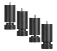 ACRaBoss Patas para Muebles, Patas Ajustables de 6/8/10/12/15/18/20/25/30/35/40 Cm, Patas de Mesa de Metal, Pernos M10, Patas para Muebles de Bricolaje, Negro/Dorado, Patas de Repuesto para Sofá, Gabi
