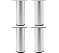 ACRaBoss Patas para Muebles, Patas de Aleación de Aluminio, 4 Patas Ajustables, Patas Redondas de Metal para Mesa, Patas para Sofá, Patas para Armario, Patas para Cama, Patas para Escritorio, Patas de