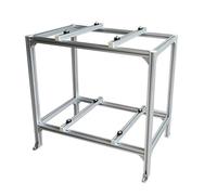 ACRaBoss Soporte de Montaje para Aire Acondicionado Exterior, Minisplit, Soporte de Suelo, Soporte de Condensador de Alta Resistencia, Apilable de Doble Capa, Soportes de Montaje Universales con Amort