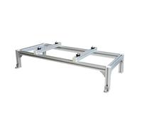 ACRaBoss Soporte de Montaje para Aire Acondicionado Exterior, Minisplit, Soporte de Suelo, Soporte de Condensador de Alta Resistencia, Apilable de Doble Capa, Soportes de Montaje Universales con Amort