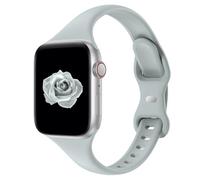 Acrbiutu Correas compatibles con Apple Watch de 1.49, 1.57, 1.61, 1.65, 1.73, 1.77 y 1.77 pulgadas, correa deportiva de silicona de repuesto, delgada y estrecha para iWatch Series 9/8/7/6/5/4/3/2/1